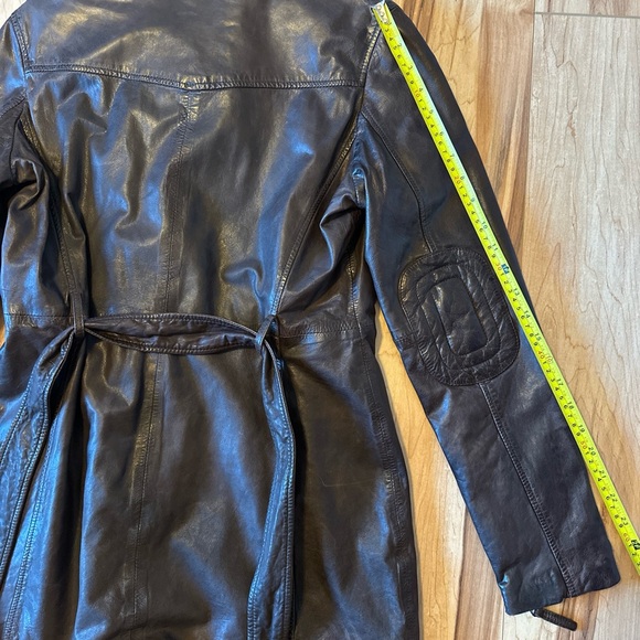 Bod Christensen Genuine Leather Women’s Mid Length Brown Jacket Size M NWT - Picture 16 of 16